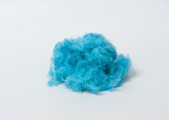 le polyester bleu de matière première de polyester de 45mm a réutilisé la fibre d'agrafe 1.2D à 20D