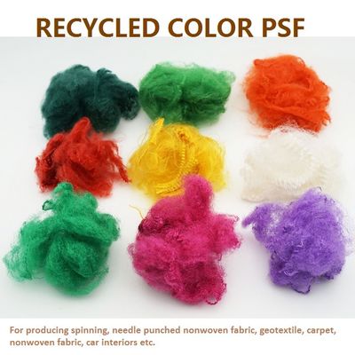 PSF réutilisés enduisent le polyester teint 25mm pour non le textile tissé