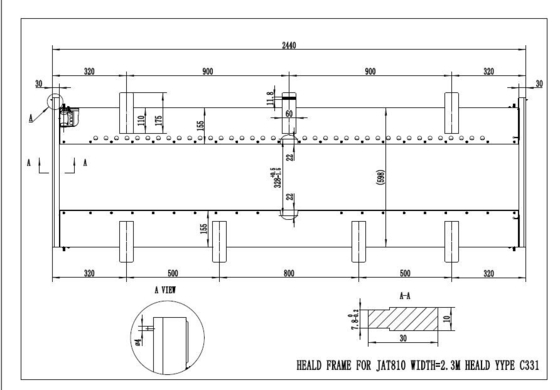 PIÈCES DE RECHANGE POUR JAT810 Heald Frame J2750-25260-00 J2650-25240-0A