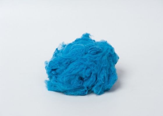 le polyester bleu de matière première de polyester de 45mm a réutilisé la fibre d'agrafe 1.2D à 20D