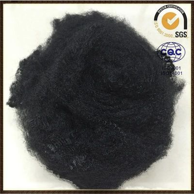 fibre discontinue de polyesters 64mm noire de Vierge de 6D X PSF pour le géotextile