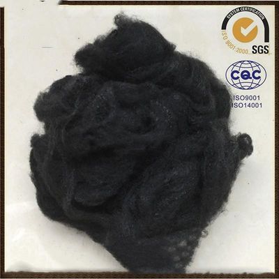 fibre discontinue de polyesters 64mm noire de Vierge de 6D X PSF pour le géotextile