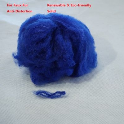 déformation de fibre discontinue de polyesters de la fourrure PSF de Faux de 65mm anti