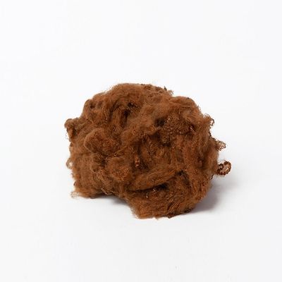 Polyesters colorés par chameau de 1.2D 32mm fil la matière première pour des couvertures