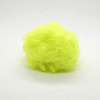 vert brillant de fibre discontinue de polyesters de triangle de 9d X 64mm pour le tissu de balle de tennis
