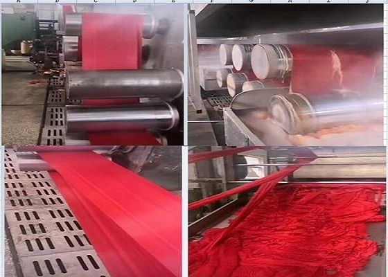 1.5D réutilisés rouges enduisent le polyester teint 25mm 100% puces de polyester