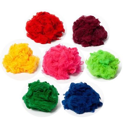 PSF réutilisés enduisent le polyester teint 25mm pour non le textile tissé