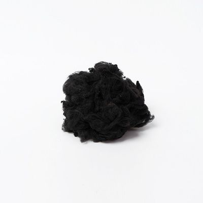 1.2D noir a réutilisé la fibre discontinue de polyesters pour l'usage non-tissé perforé par aiguille