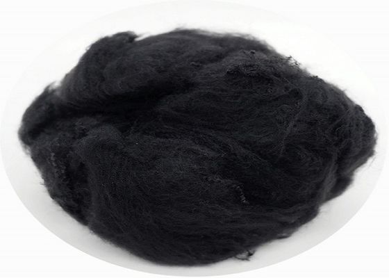 3D noir non-tissé a régénéré élongation Rate Low Defects de la fibre de polyester la bonne 51mm
