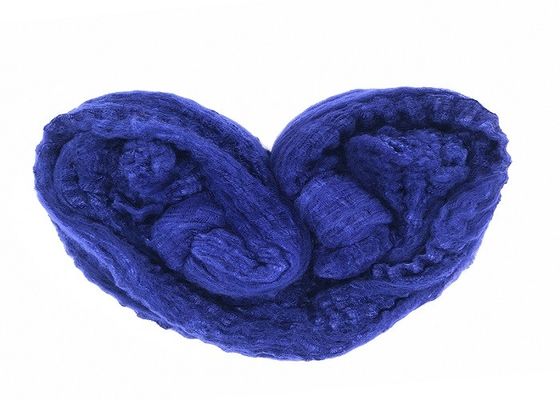 Enduisez le polyester teint remorquent la matière première 102mm de polyester de solide de 100%