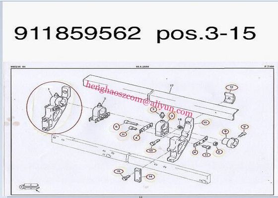 Le métier à tisser de la projectile ISO9001 partie les pièces de rechange de machines de tissage de Sulzer