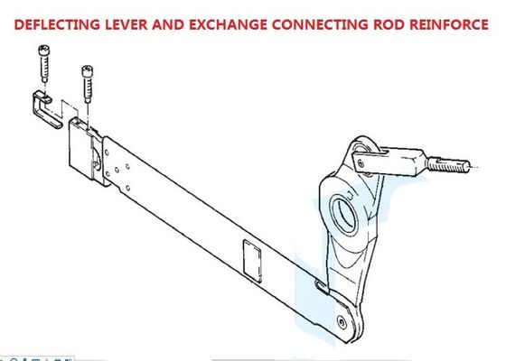 Échange de pièces de métier à tisser de tissage de Sulzer de levier de pédale reliant Rod Reinforce
