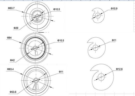 Pièces durables de rotation de machine de métier à tisser de pièces de rechange d'extrémité ouverte de séparateurs d'insertions